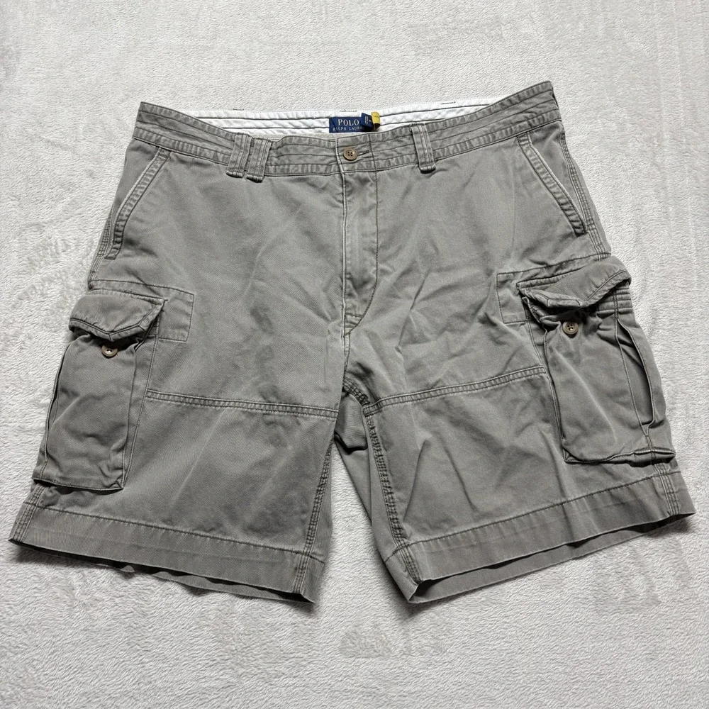 Polo Ralph Lauren Cargo Shorts Men's 42 Classic Heavy Chino 10